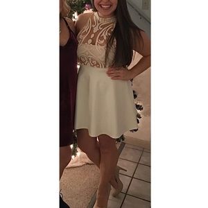 Sheer Baroque Pattern Dress